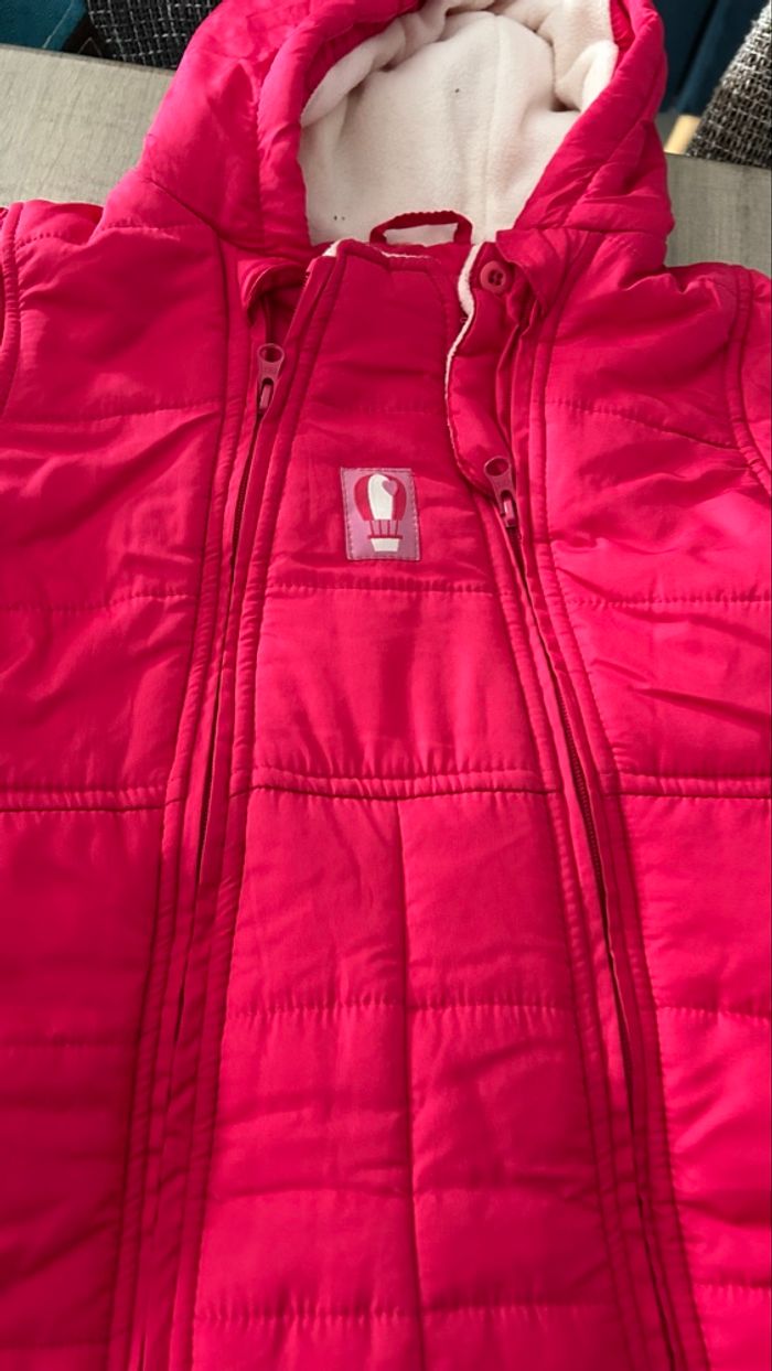 Combinaison d’hiver – Rose fuchsia  Combi ski fille 3/4 ans 98-104   zip - photo numéro 2