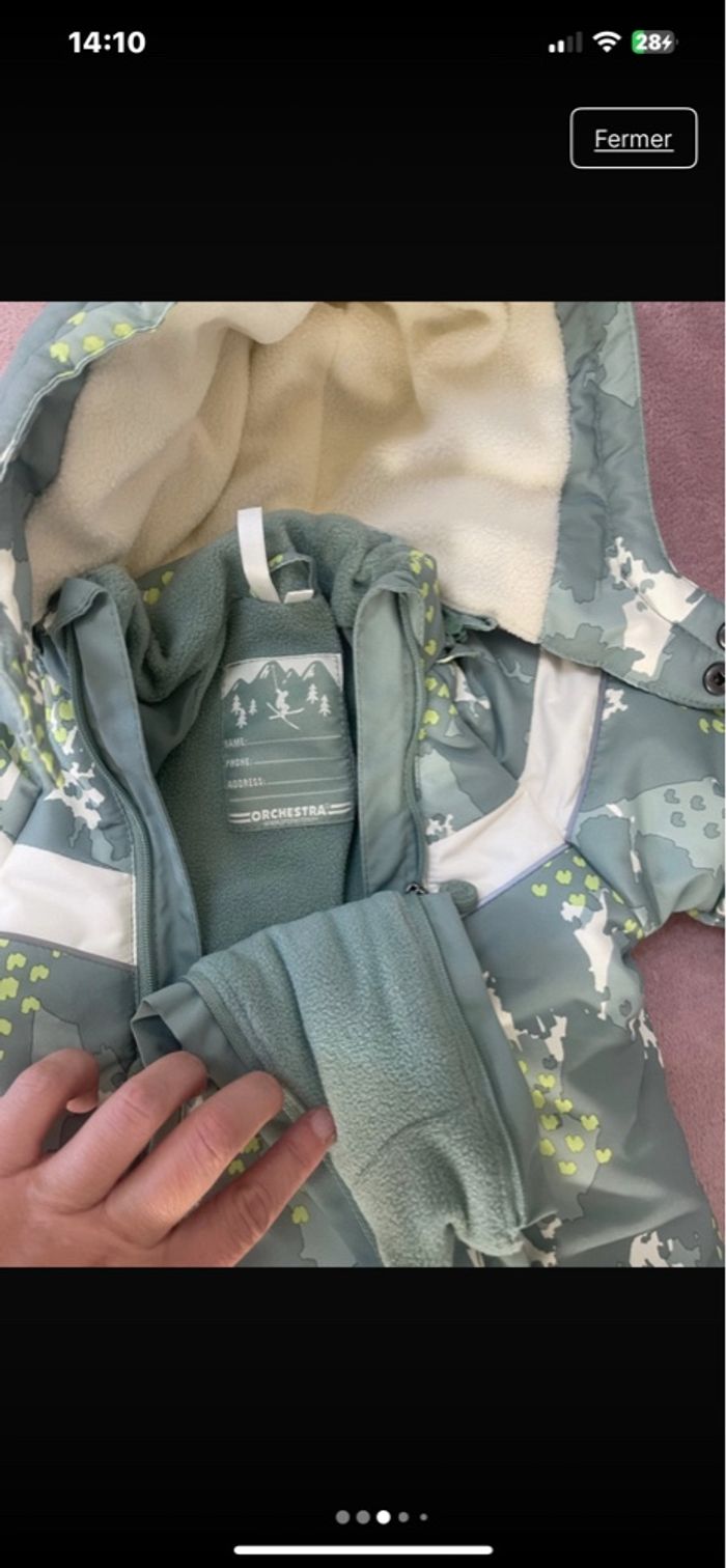 Combi pilotes orchestra bebe 6 mois hiver neuf jamais porté - photo numéro 3