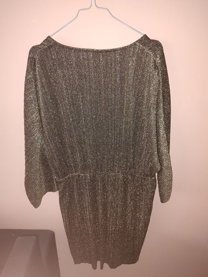 ✨ Robe noire à paillettes dorées – Kiabi – Taille L – NEUVE ✨ - photo numéro 3