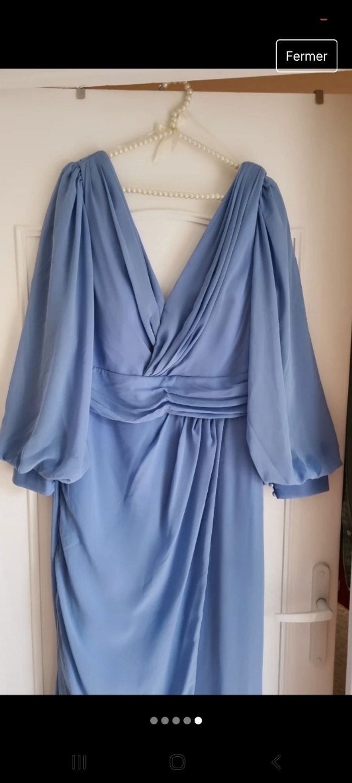 Robe de soirée bleu ciel - photo numéro 5