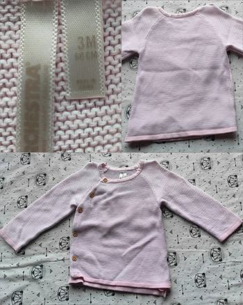 Veste rose taille 3 mois