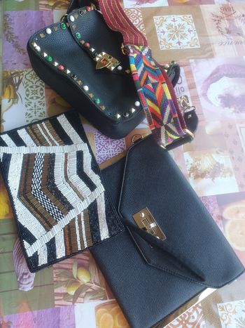 Lot 3 pochettes sacs