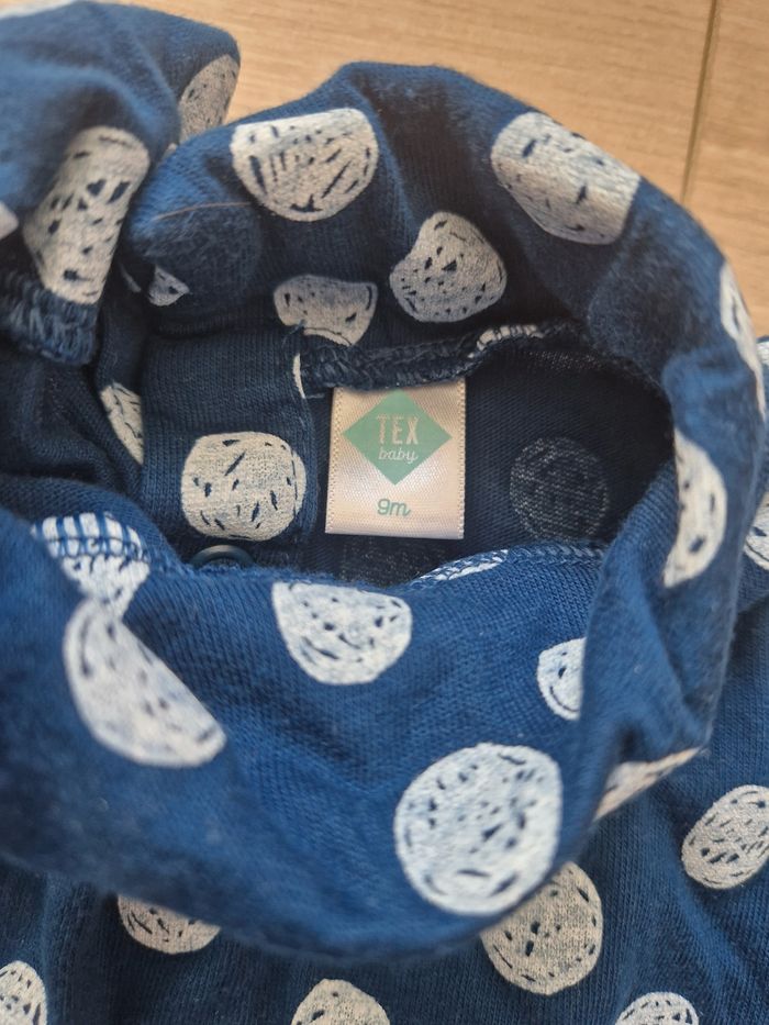 T-shirt bébé col roulé Tex 9 mois - photo numéro 2
