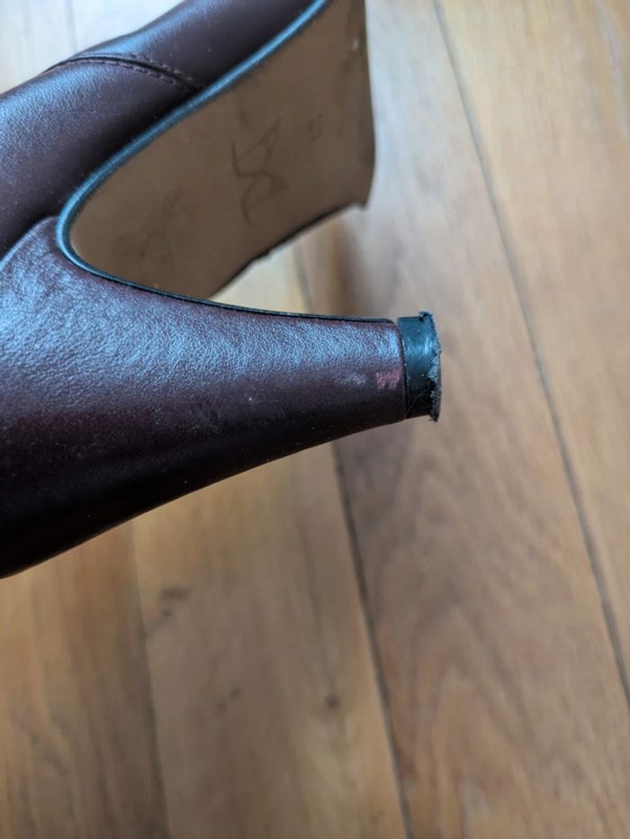 Chaussures boots bottines courtes cuir pointure 37 - photo numéro 7