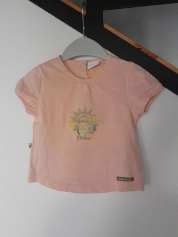 Tee-shirt Simba manches courtes fille 12 mois - Disney