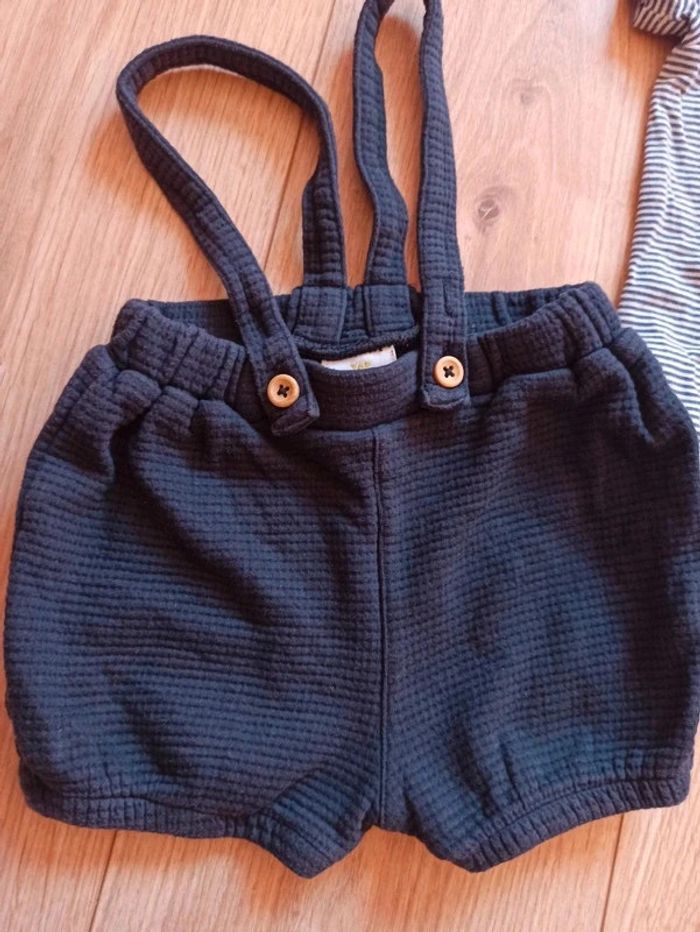 Ensemble short - barboteuse garçon bodie-polo - photo numéro 3