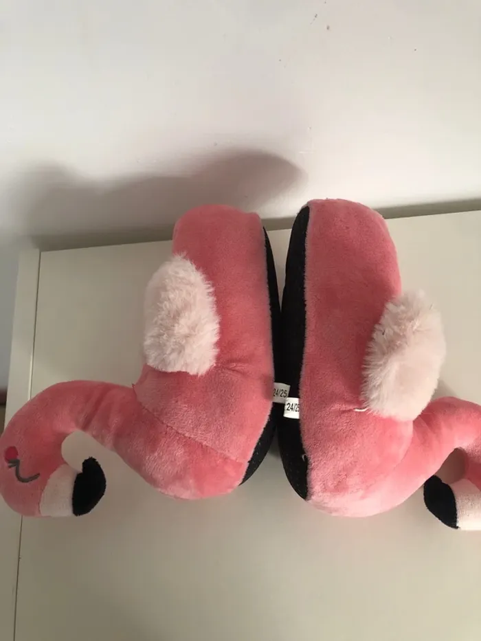 Chaussons flamant rose 24/25 - photo numéro 3