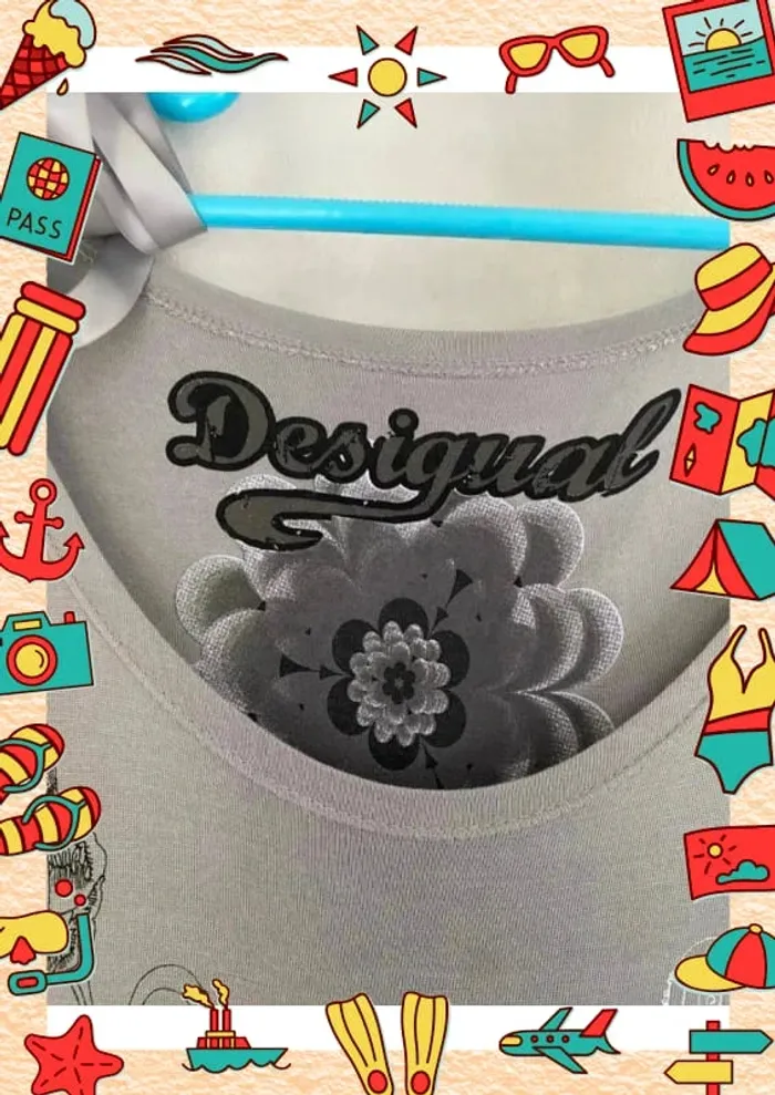 Robe grise Desigual manches courtes - photo numéro 5