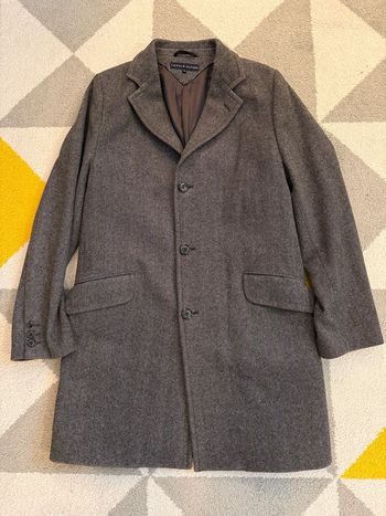 Long manteau en laine et cachemire Tommy Hilfiger gris Taille L
