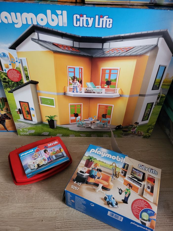 lot playmobil city life