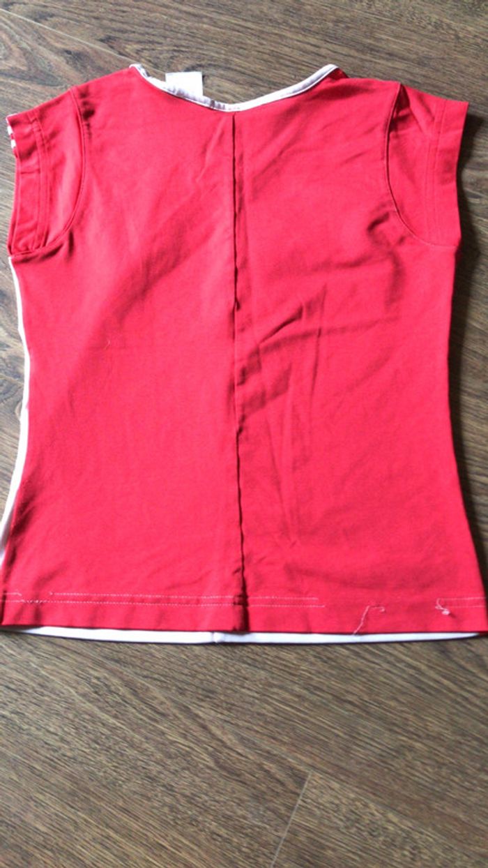 Tee-shirt Adidas bicolore 8 ans - photo numéro 3