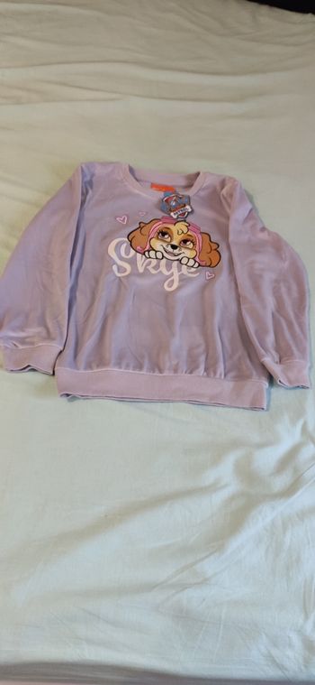 Pull polaire fille 8 an neuf stella pat patrouille 