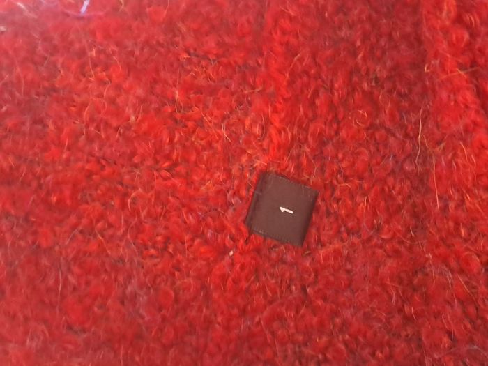 Pull d'hiver vintage Col roulé rouge - photo numéro 5