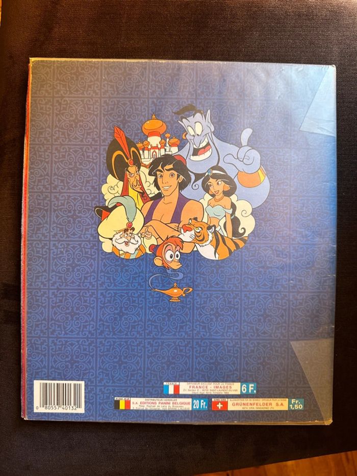album Panini complet Walt Disney Aladdin Jasmine princesse autocollants ancien stickers - photo numéro 2