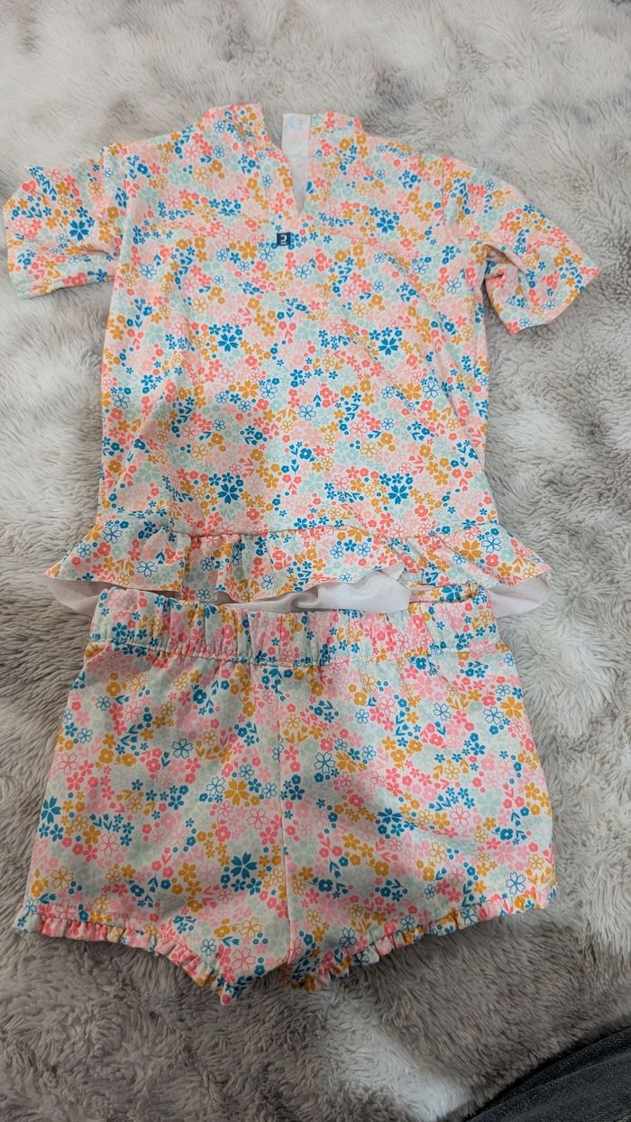 Maillot de bain Nabaiji 2 pièces taille 2-3 ans - photo numéro 7