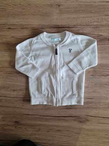 Gilet zippé 12 mois