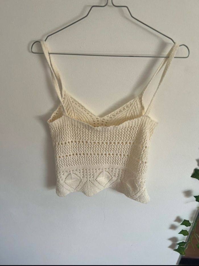 Crop top effet macramé - photo numéro 5
