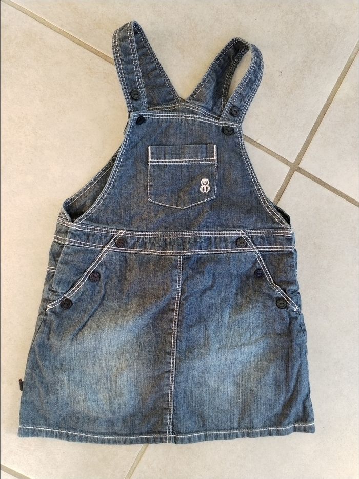 Robe en jean Obaibi, taille 12 mois