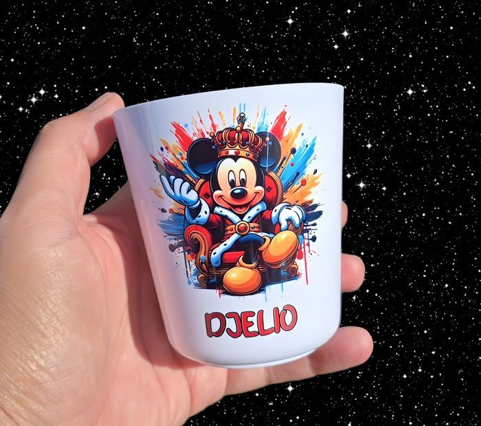 Gobelet pour l'école personnalisé mickey
