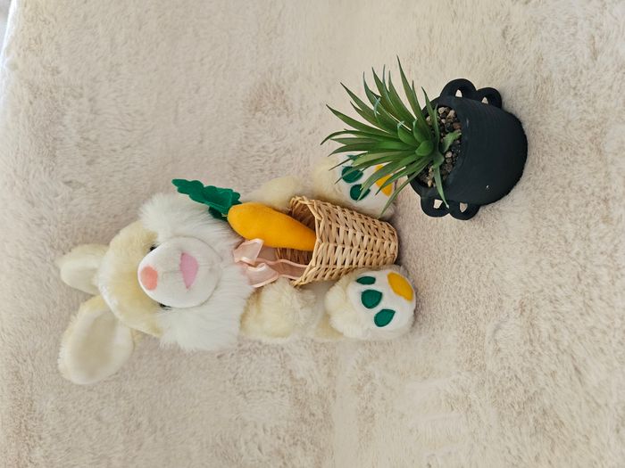 🌟🧸 Peluche Lapin et son panier🧸