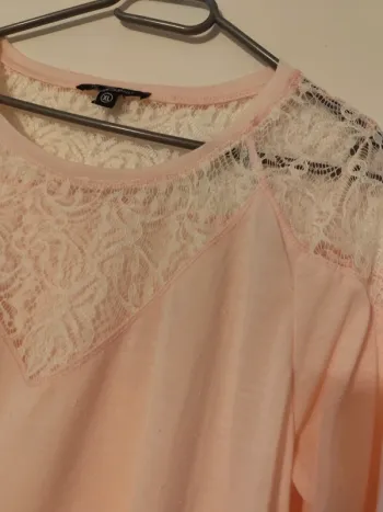 Tss rose et dentelle