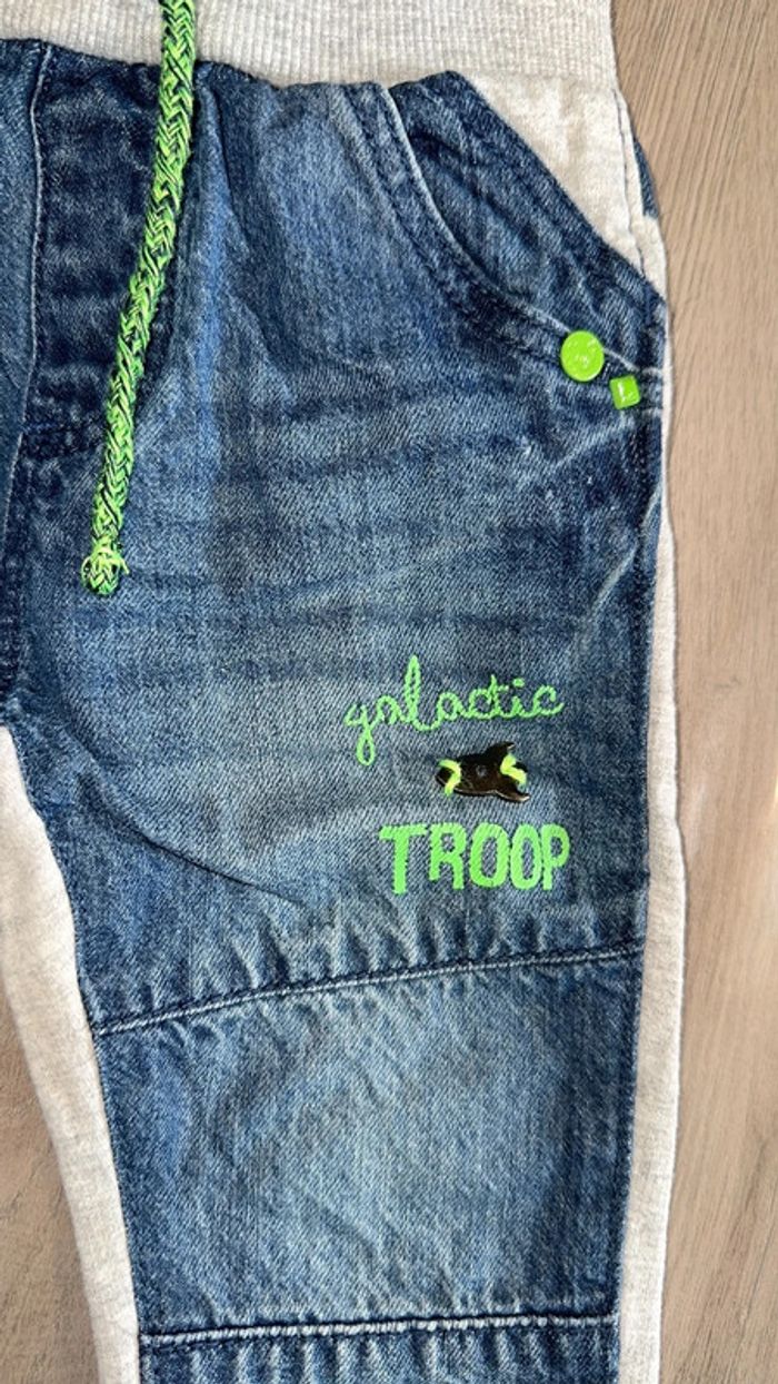 Pantalon jeans tissus - photo numéro 2