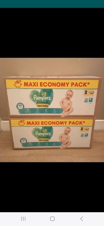 40 euro les 2 maxieconomy pack pampers harmonie taille 2