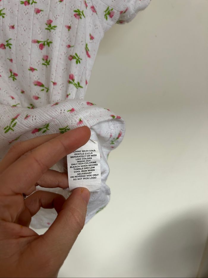 Tee-shirt fleuri 100% coton - Pink Angel - 5/6 ans - photo numéro 4