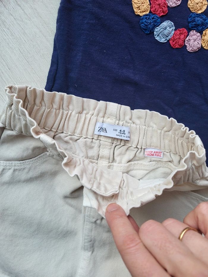 Ensemble 2 pièces été fille 5ans zara monoprix - photo numéro 3