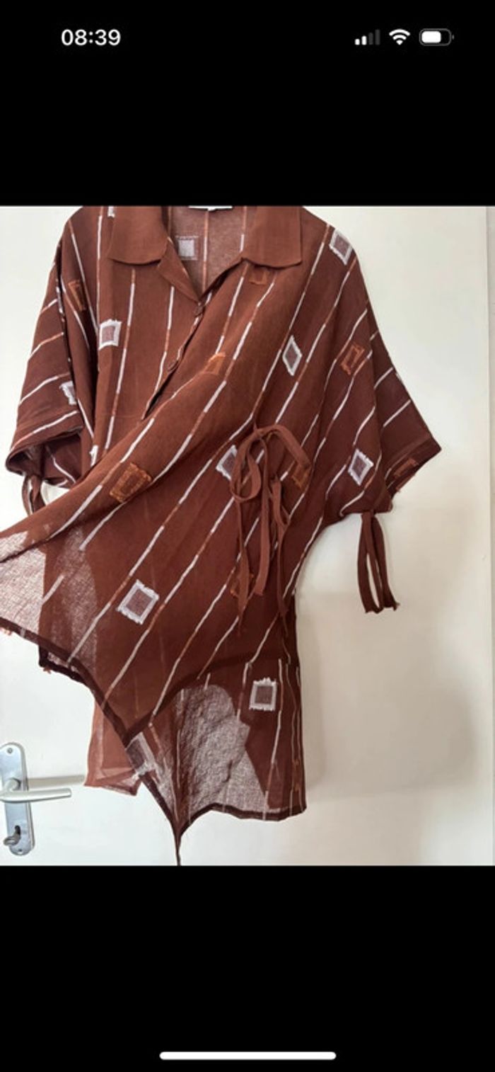 Superbe ensemble marron original neuf Alexo taille 46/48 - photo numéro 3