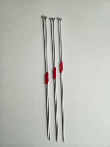 Lot de 3 paires d'aiguilles à tricoter