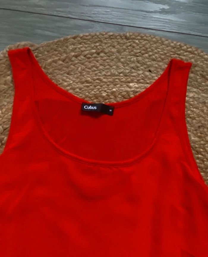 Débardeur top tunique orange Taille M - photo numéro 3