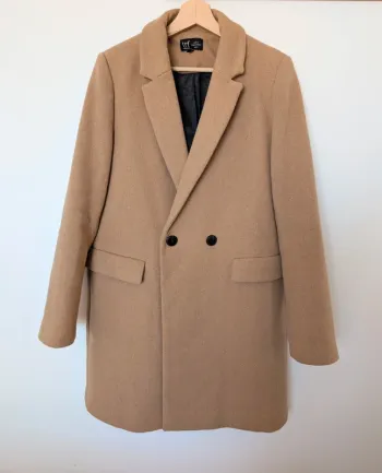 Manteau beige mi-long