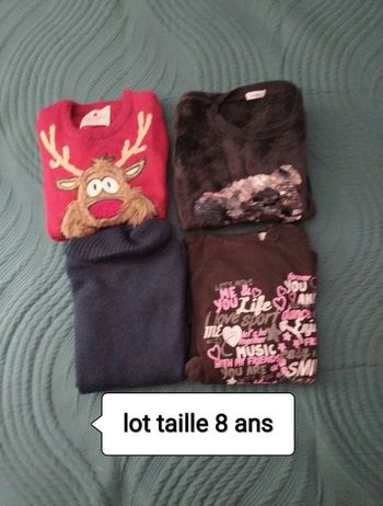 Lot vêtements fille 8 ans