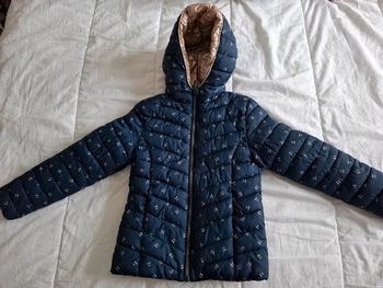 Doudou fille réversible bleu doré 10 ans Okaïdi