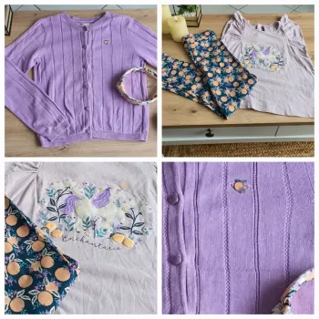 Lot gilet + legging + Tee-shirt et un lot de chouchous taille 10 ans en très bon état