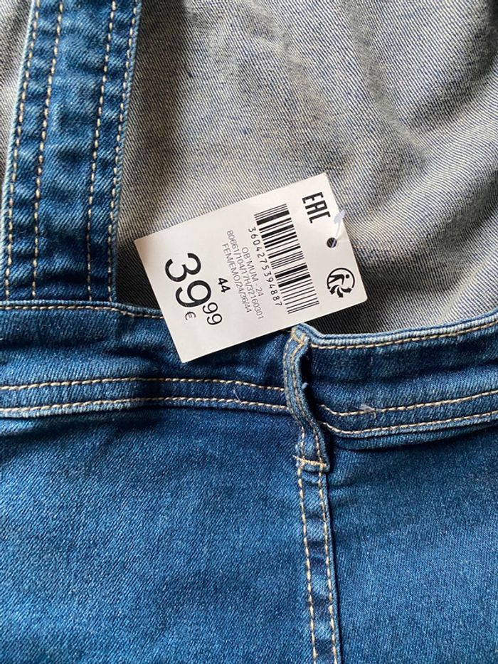 Salopette short en jean de grossesse maternité taille 44 Ob Mum neuve valeur 39,9 - photo numéro 6