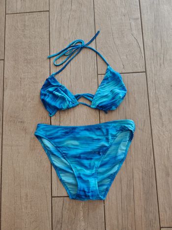 Maillot de 2 bain bleu 2 pièces