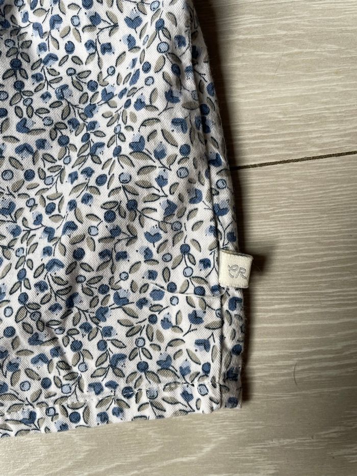 Robe manches longues motif liberty bébé fille Cadet Rousselle - 6mois - photo numéro 2