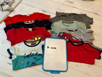 Lot de 8 tee shirt manches courtes