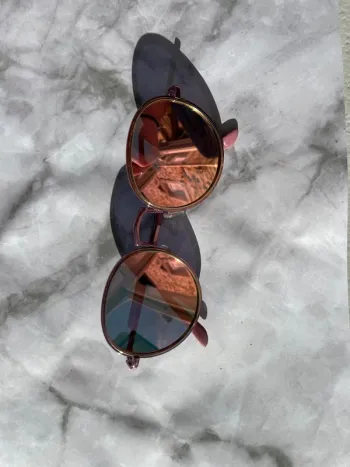 Asos design - Lunettes de soleil rondes oversize avec verres teintés rose