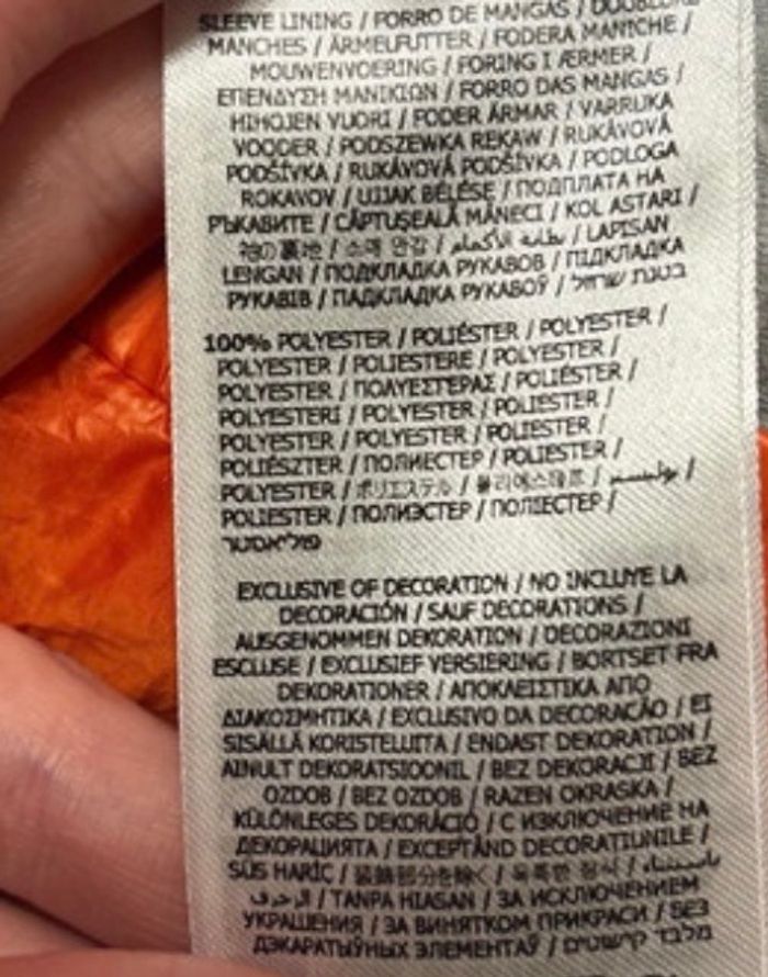 Veste de pluie orange GUESS taille 6-9mois - photo numéro 4