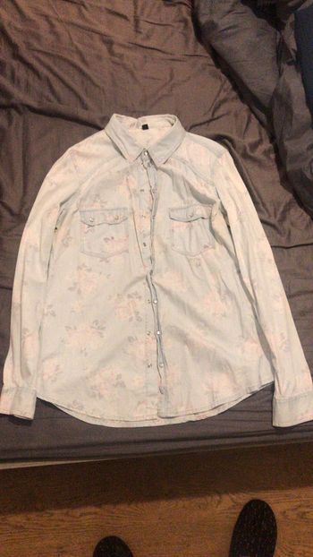 Chemise Pimkie bleue fleurie