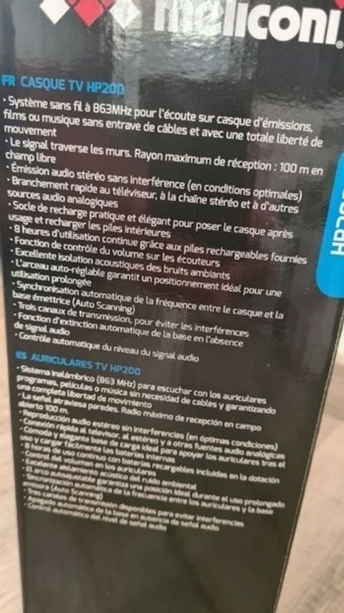 Casque sans Fil Meliconi HP200. - photo numéro 2