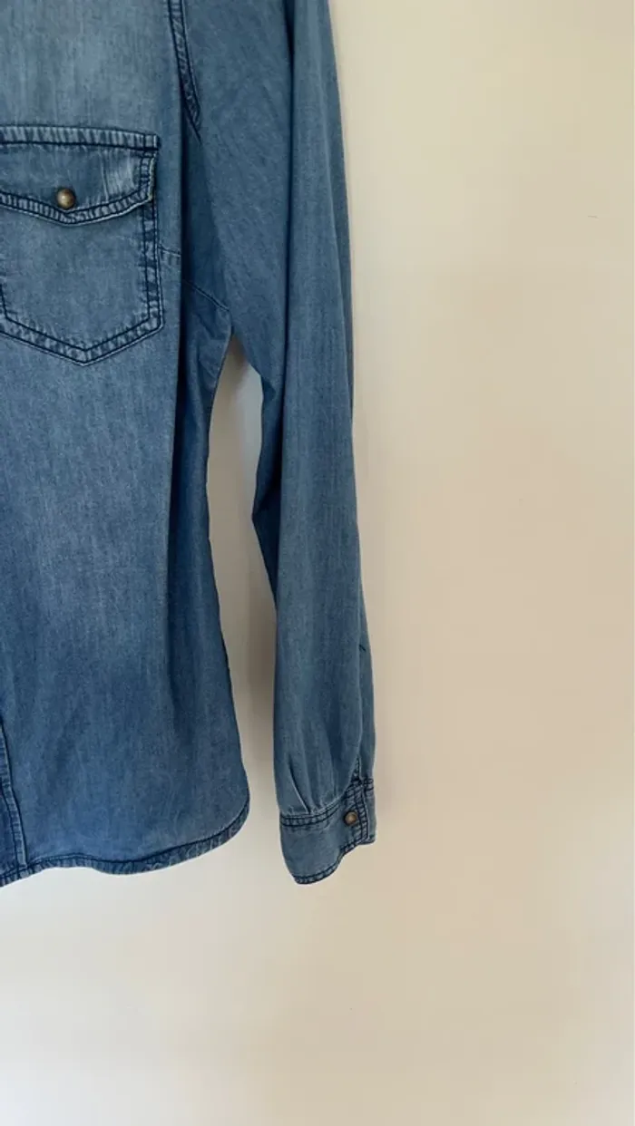 Chemise en jean manches longues - photo numéro 5