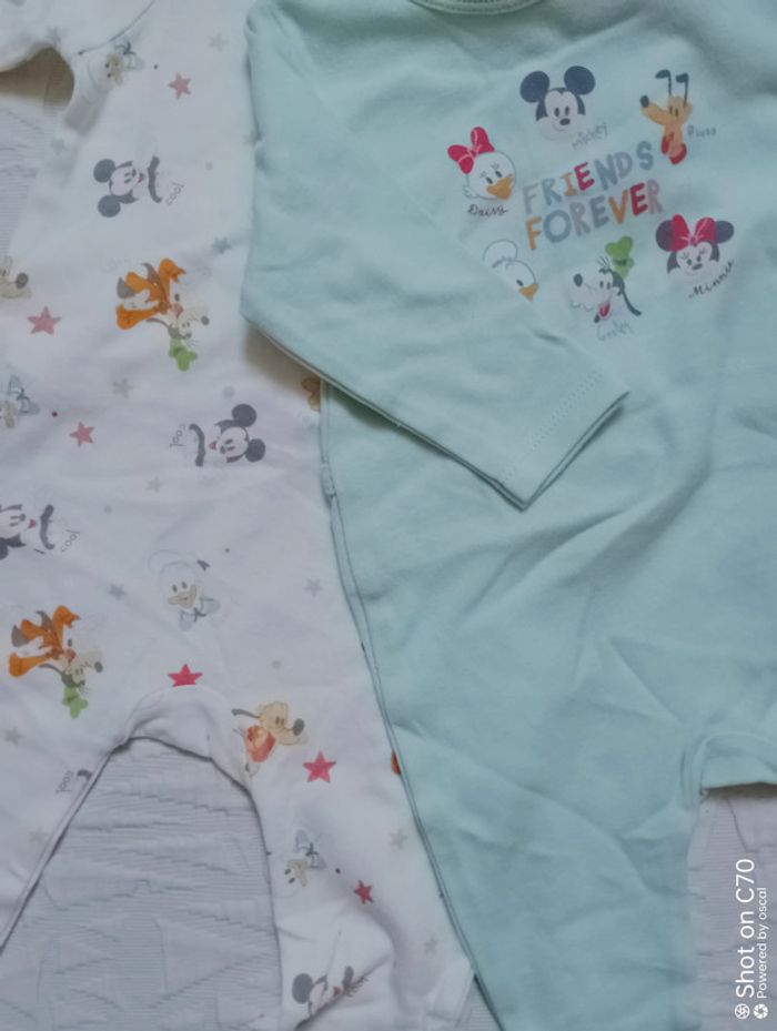 Disney lot 2 pyjamas coton 9 mois mixte - photo numéro 2