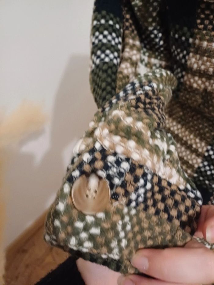 Veste épaisse à carreaux taille S/M 36/38 - photo numéro 4