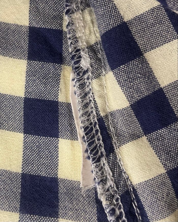 Chemise à carreaux »Pimkie »bleu marine et blanche - photo numéro 7