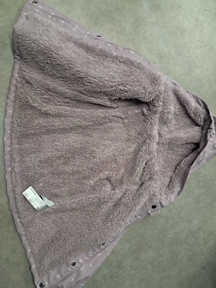 manteau parka coupe vent imperméable fille 3 ans - photo numéro 2