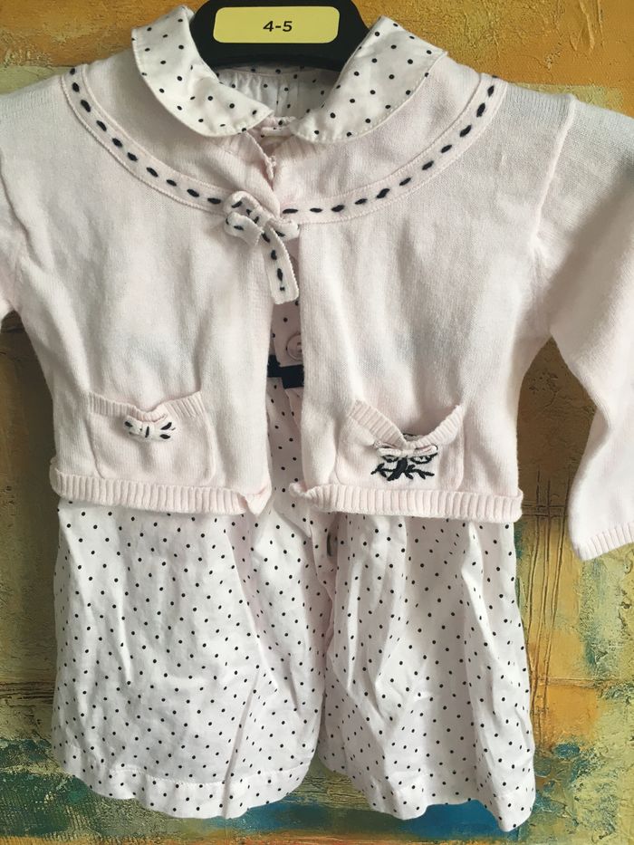 Ensemble gilet et robe Tartine et Chocolat 6 mois - photo numéro 6